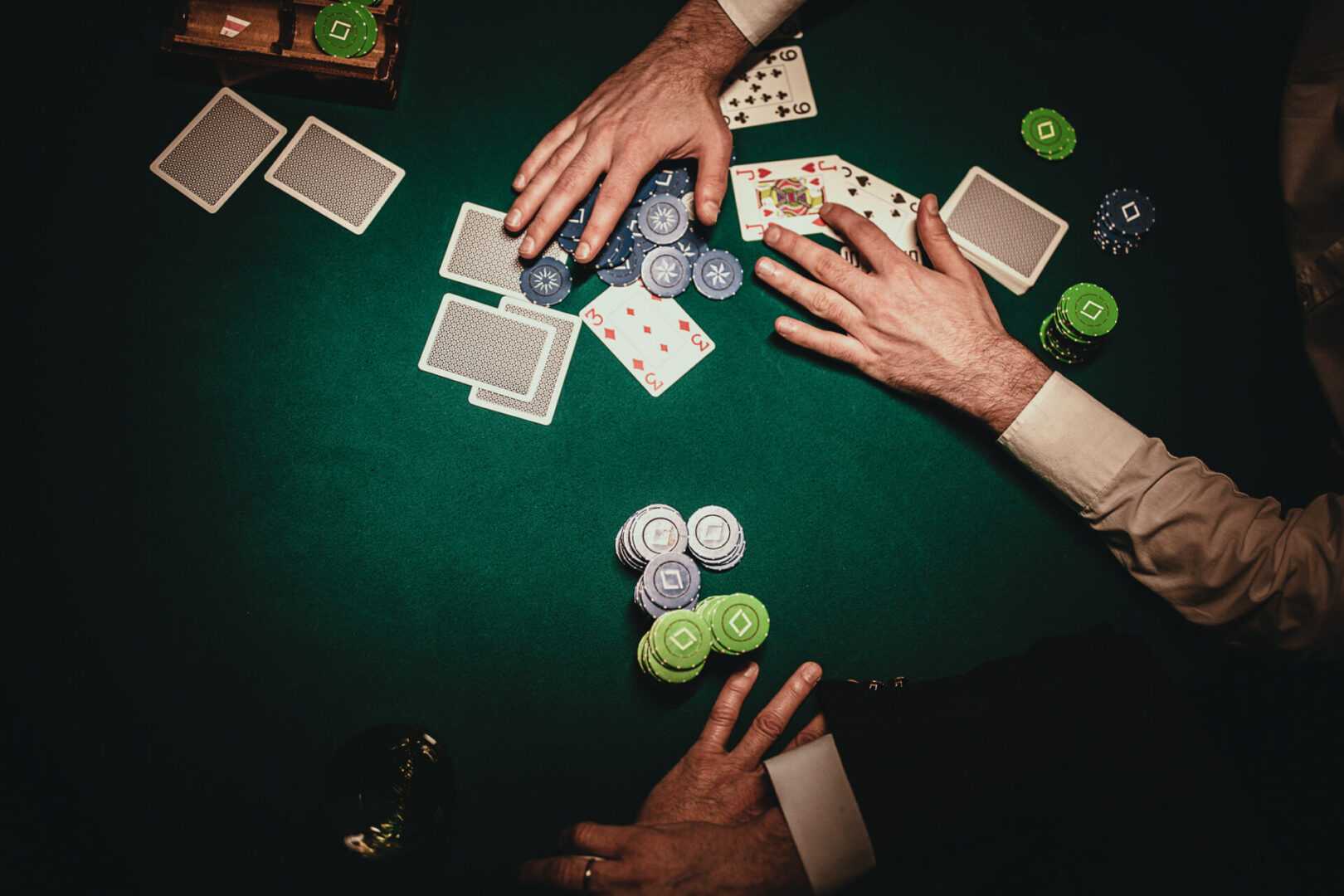 Players at a poker table